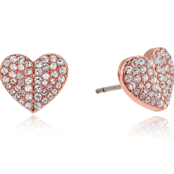 kate spade Jewelry - Kate Spade Small Heart Studs CZ
